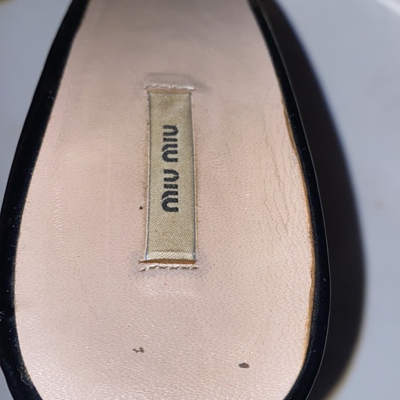 MIU MIU PATENT LEATHER SLINGBACK HEELS SIZE 8.5 - Picture 3 of 9